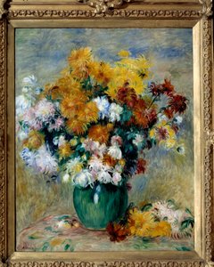 Kytice z chryzantém. Obraz Pierra Auguste Renoira (1841-1919) od Pierre Auguste Renoir