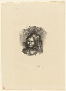 Claude Renoir, otočený doleva od Pierre Auguste Renoir
