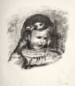 Claude Renoir, hlavu dolů od Pierre Auguste Renoir