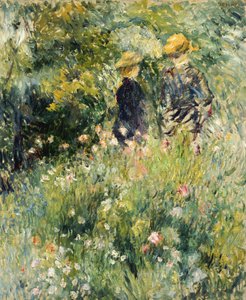 Rozhovor v růžové zahradě, 1876 od Pierre Auguste Renoir