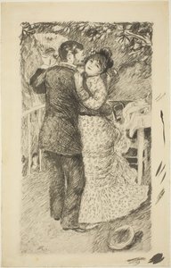 Tanec na venkově, 1883. od Pierre Auguste Renoir