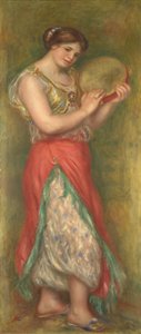 Tančící dívka s tamburínou od Pierre Auguste Renoir