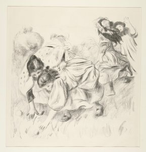 Hrající si děti? míč (Children Playing Ball) od Pierre Auguste Renoir