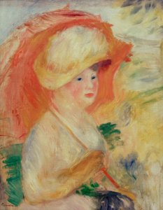 Žena se slunečníkem od Pierre Auguste Renoir