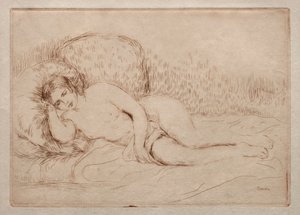 Nahá žena leží od Pierre Auguste Renoir
