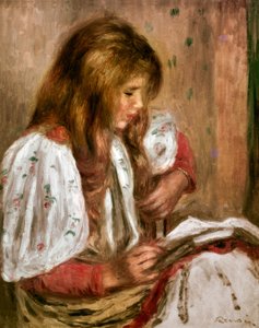 Dívka v bílém od Pierre Auguste Renoir