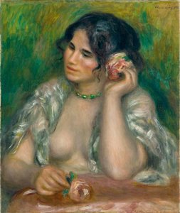 Gabrielle à la růže od Pierre Auguste Renoir