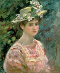 Dívka s Eglantines na jejím klobouku, c.1896