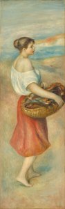 Dívka s košíkem ryb, c. 1889. od Pierre Auguste Renoir