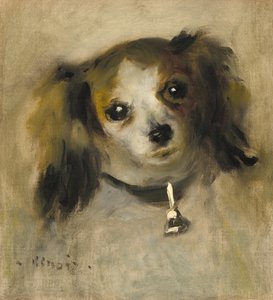 Hlava psa, 1870. od Pierre Auguste Renoir