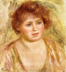 Hlava ženy, 1919 od Pierre-Auguste Renoir