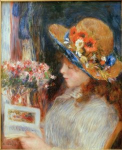 Mladá dívka čtení od Pierre Auguste Renoir