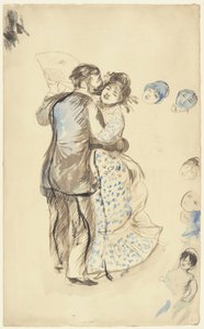 La danse? la campagne (Tanec na venkově) od Pierre-Auguste Renoir