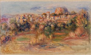 Krajina, La Gaude (Krajina, La Gaude) od Pierre Auguste Renoir