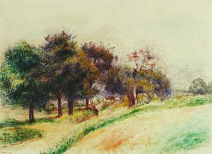 Krajina; výplata, od Pierre Auguste Renoir