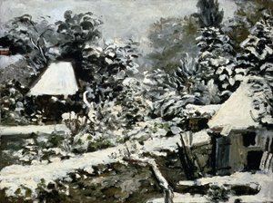 Krajina, sněhový efekt, c.1868 od Pierre Auguste Renoir