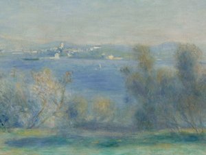 Krajina na Středozemním moři (pohled na Toulon) od Pierre-Auguste Renoir