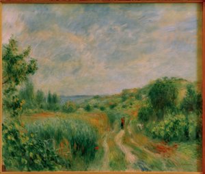 Krajina poblíž Essoyes od Pierre Auguste Renoir