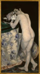 Mladý chlapec s kočkou od Pierre Auguste Renoir