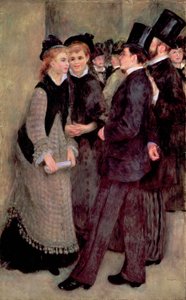 Odchod z konzervatoře (La Sortie du conservatoire) 1877 (olej na plátně) od Pierre-Auguste Renoir
