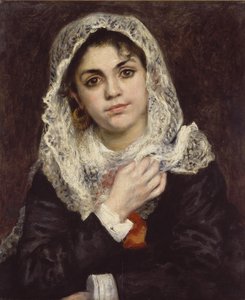 Lise in a White Shawl, c.1872 od Pierre Auguste Renoir