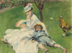 Madame Monet a její syn od Pierre Auguste Renoir