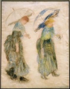 Dívka s deštníkem od Pierre-Auguste Renoir