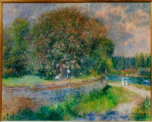 Kvetoucí jírovec od Pierre Auguste Renoir