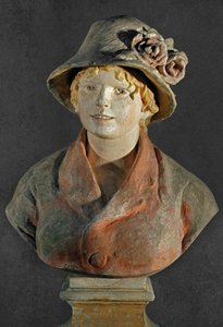 Mme. Renoir (terakota s polychromem) od Pierre Auguste Renoir