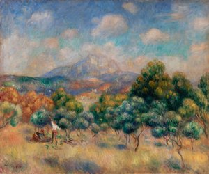 Hora Sainte-Victoire (krajina) od Pierre-Auguste Renoir