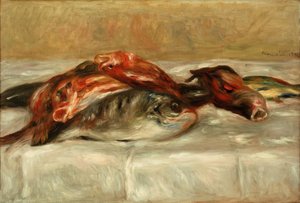 Zátiší s rybami od Pierre Auguste Renoir
