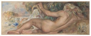 Akt v krajině nebo Řeka od Pierre Auguste Renoir