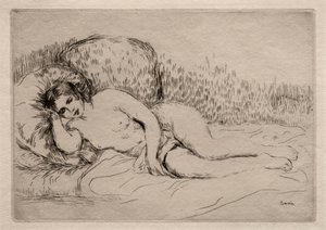 Nahá žena ležící od Pierre-Auguste Renoir