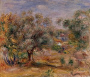 Olivovník v Les Collettes, asi 1910-15 (olej na plátně) od Pierre-Auguste Renoir