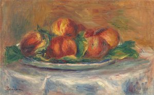 Broskve na talíři, 19021905. od Pierre Auguste Renoir
