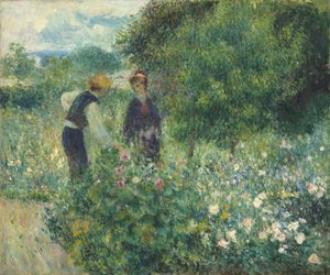 Blumen pflücken von Pierre Auguste Renoir