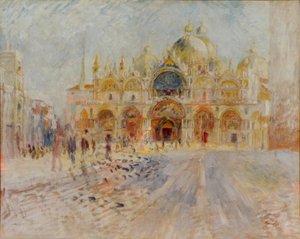 Místo San Marco, Benátky od Pierre Auguste Renoir