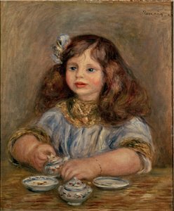 Portrét Genevieve Bernheim de Villers (1907-1936), budoucí hraběnka Jean de la Chapelle od Pierre-Auguste Renoir