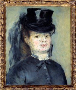 Portrét Madame Darras, rozené Henriette Oudiette, manželky kapitána Paula Darrase (Studie pro Amazonii z roku 1873) od Pierre Auguste Renoir