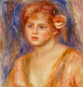 Portrét mladé dívky od Pierre Auguste Renoir
