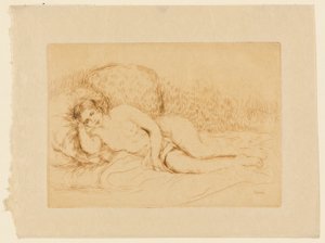 Ležící akt od Pierre Auguste Renoir