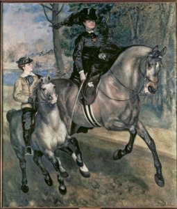 Jezdec na koni v Bois de Boulogne od Pierre Auguste Renoir