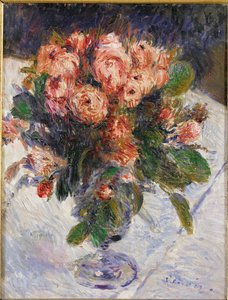 Šumící růže (olej na plátně) od Pierre Auguste Renoir