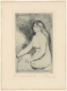 Sedící koupající od Pierre Auguste Renoir