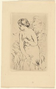 Stojící Bather od Pierre Auguste Renoir