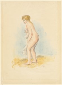 Stálá koupající se žena od Pierre Auguste Renoir