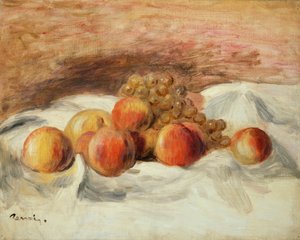 Zátiší s broskvemi od Pierre-Auguste Renoir