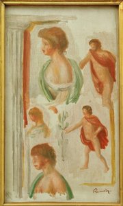 Studium postav z dávných dob od Pierre Auguste Renoir