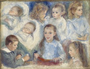 Studie hlav od Pierre Auguste Renoir