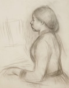 Studie mladé dívky u klavíru; Studium pro mladou dívku na klavír, od Pierre Auguste Renoir